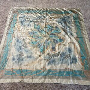 Thai Silk Scarf with Horses